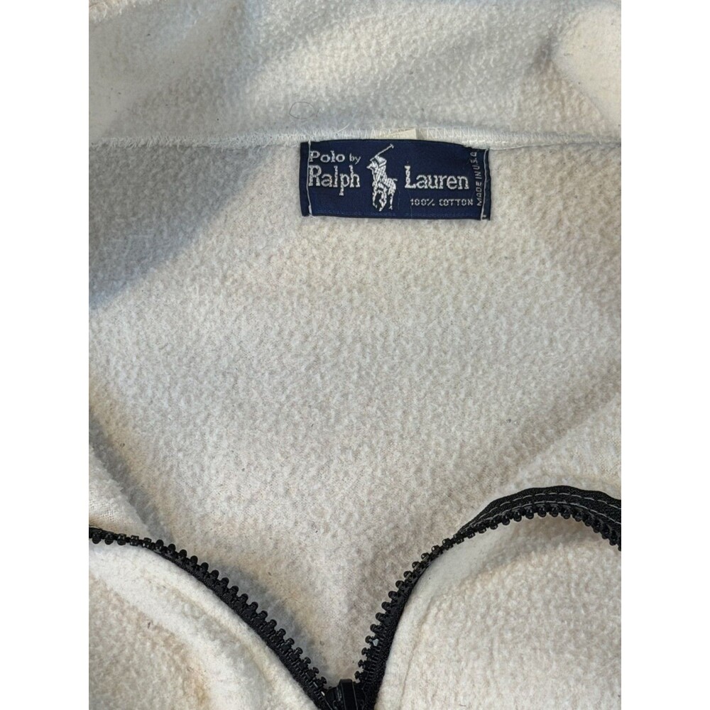 πβ¨ Vintage Polo Sport Quarter Zip Menβs XL White Pullover π€π - Picture 3 of 11
